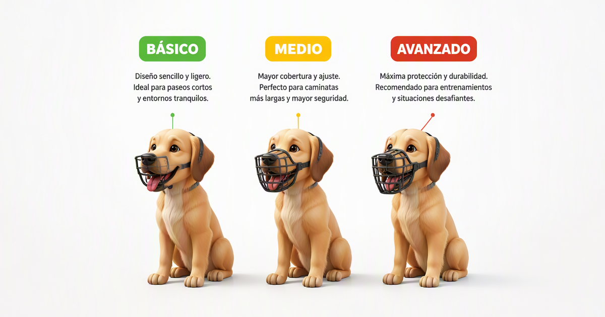 Comparativa de bozales para perros