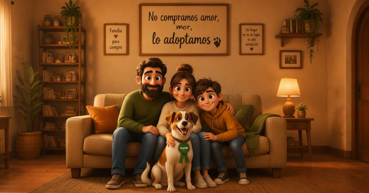 Resultado denuncia maltrato animal España 2026 — animal rescatado feliz en hogar adoptivo gracias a denuncia