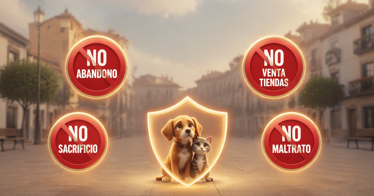 Prohibiciones Ley 7/2023 bienestar animal España: no abandono, no venta en tiendas, no sacrificio animales sanos, no maltrato