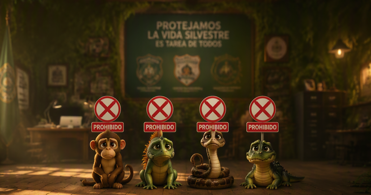 Animales exóticos prohibidos como mascotas en España 2026 — monos, serpientes, cocodrilos Ley 7/2023