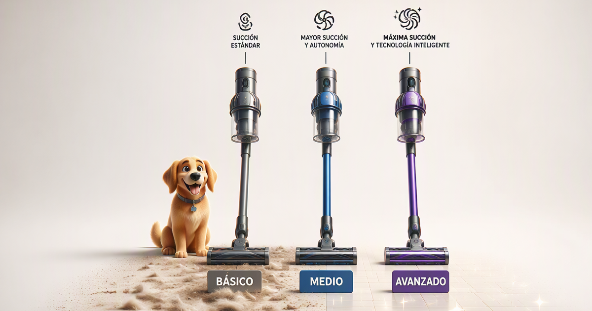 Comparativa de aspiradoras Dyson Shark Rowenta Miele y Roomba para pelo de mascota