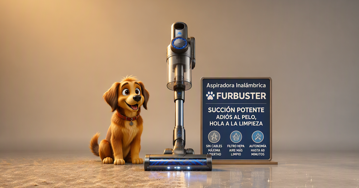 Tipos de aspiradoras para pelo de mascota: sin cable, robot, trineo y de mano