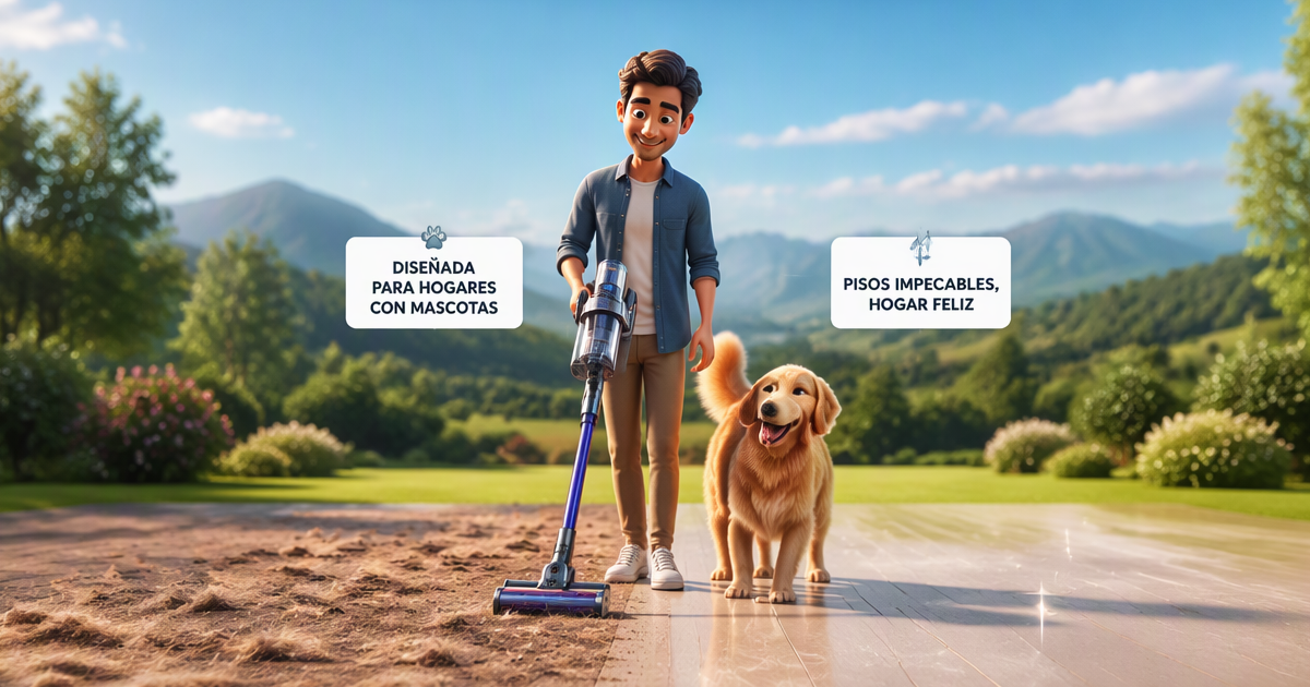 Uso correcto de una aspiradora para retirar pelo de mascota de suelo, alfombra y sofá