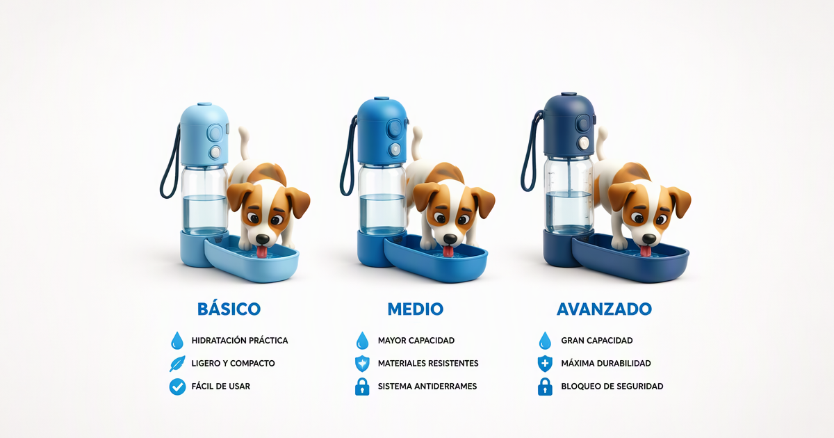 Comparativa de bebederos portátiles para perros