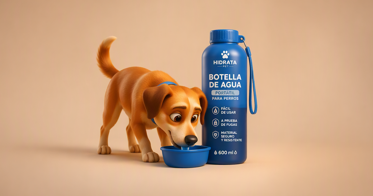 Tipos de bebederos portátiles para perros y materiales