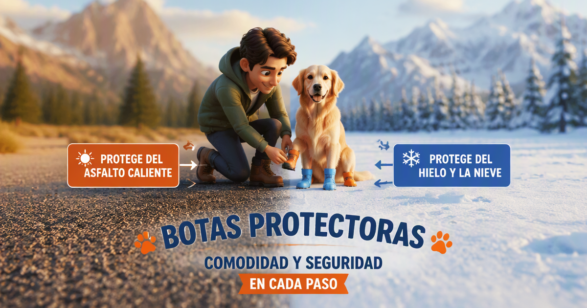 Plan de habituación del perro a las botas