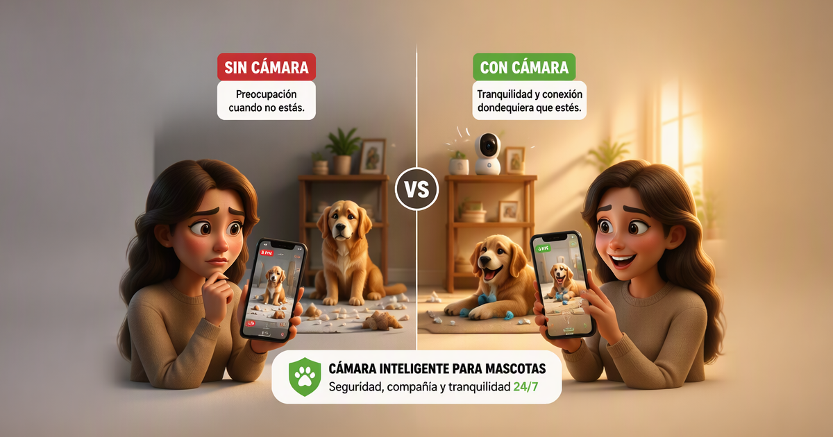 Bienestar de la mascota, vigilancia remota y ansiedad por separación