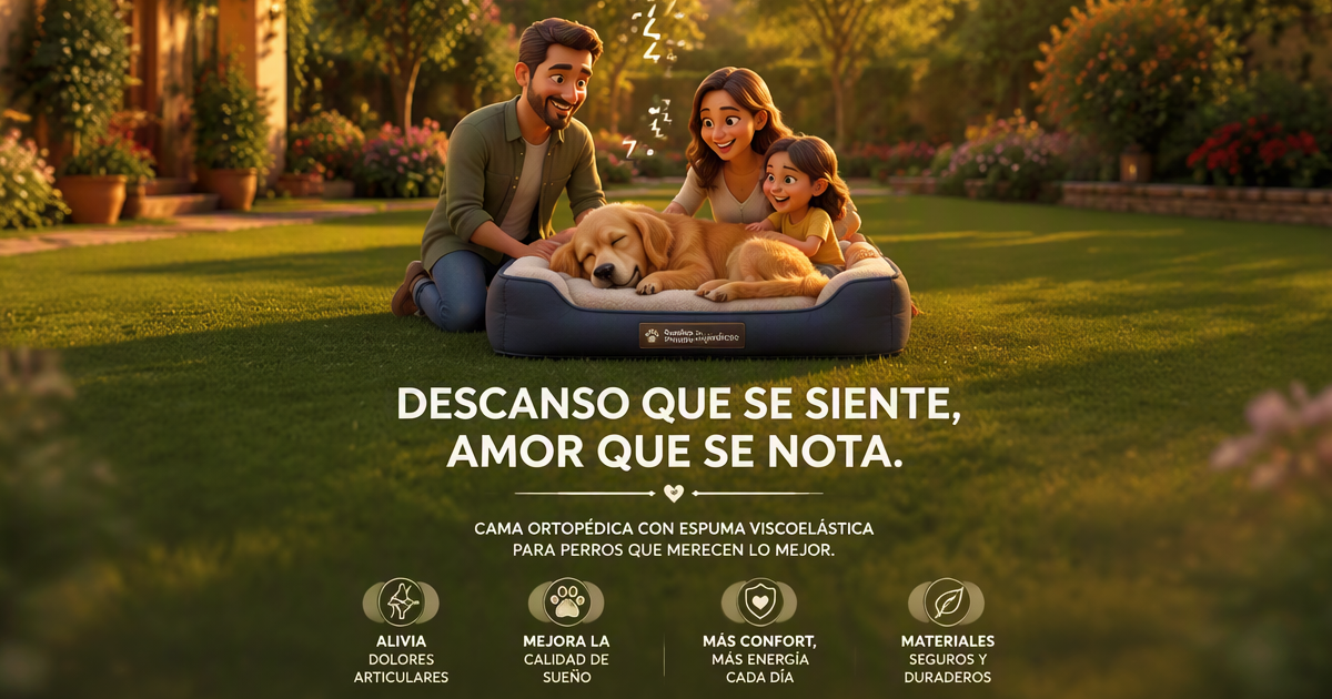 Elegir mejor cama ortopédica perro grande 2026 — guía por raza edad diagnóstico displasia artritis senior