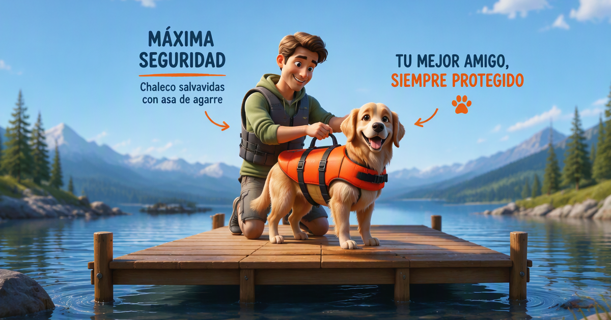 Habituación del perro al chaleco salvavidas