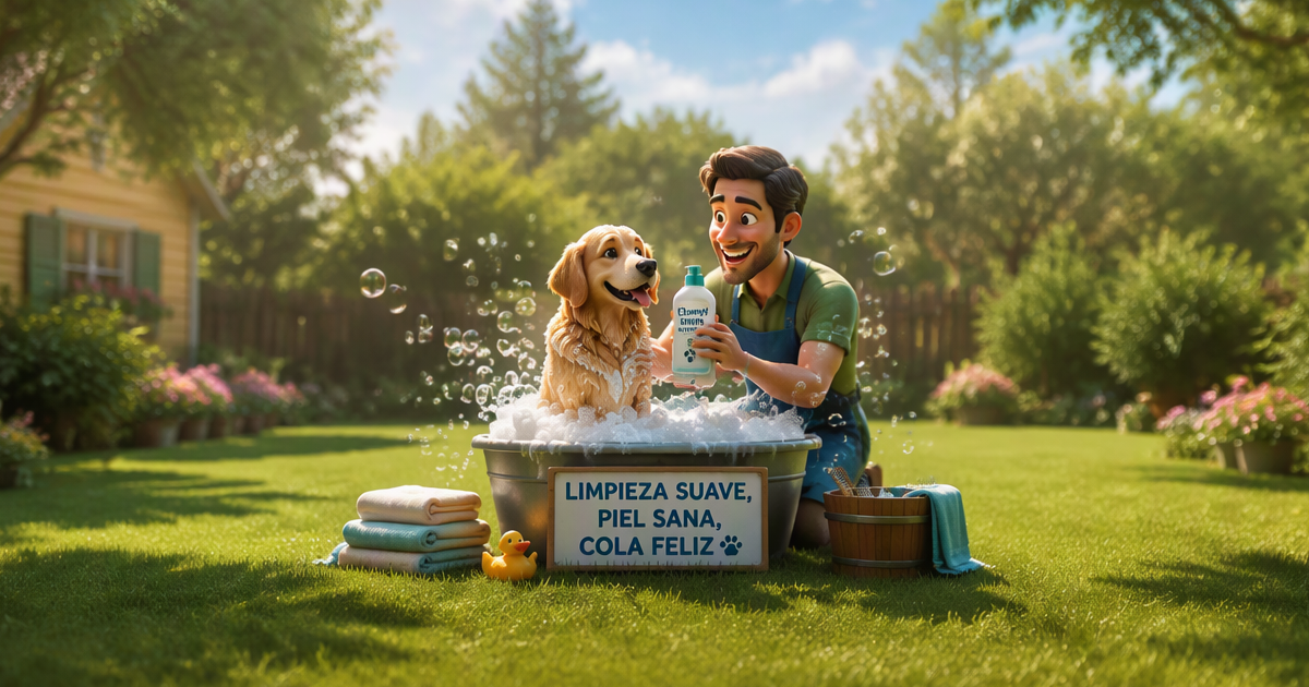 Técnica de baño correcta para perros con piel sensible