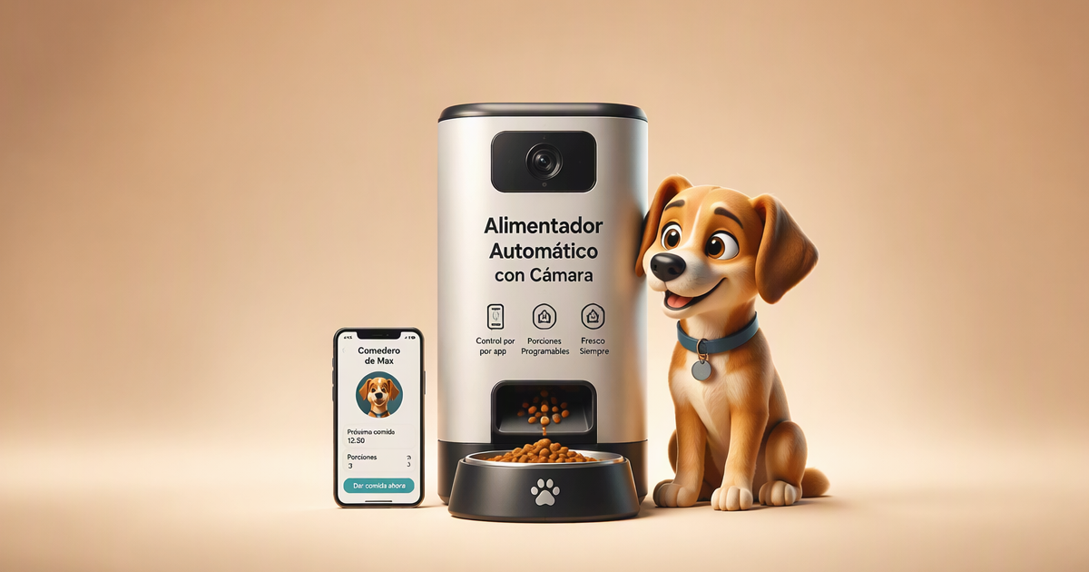 Comedero automático perros cámara España 2026 — funciones WiFi temporizador app control remoto tipos