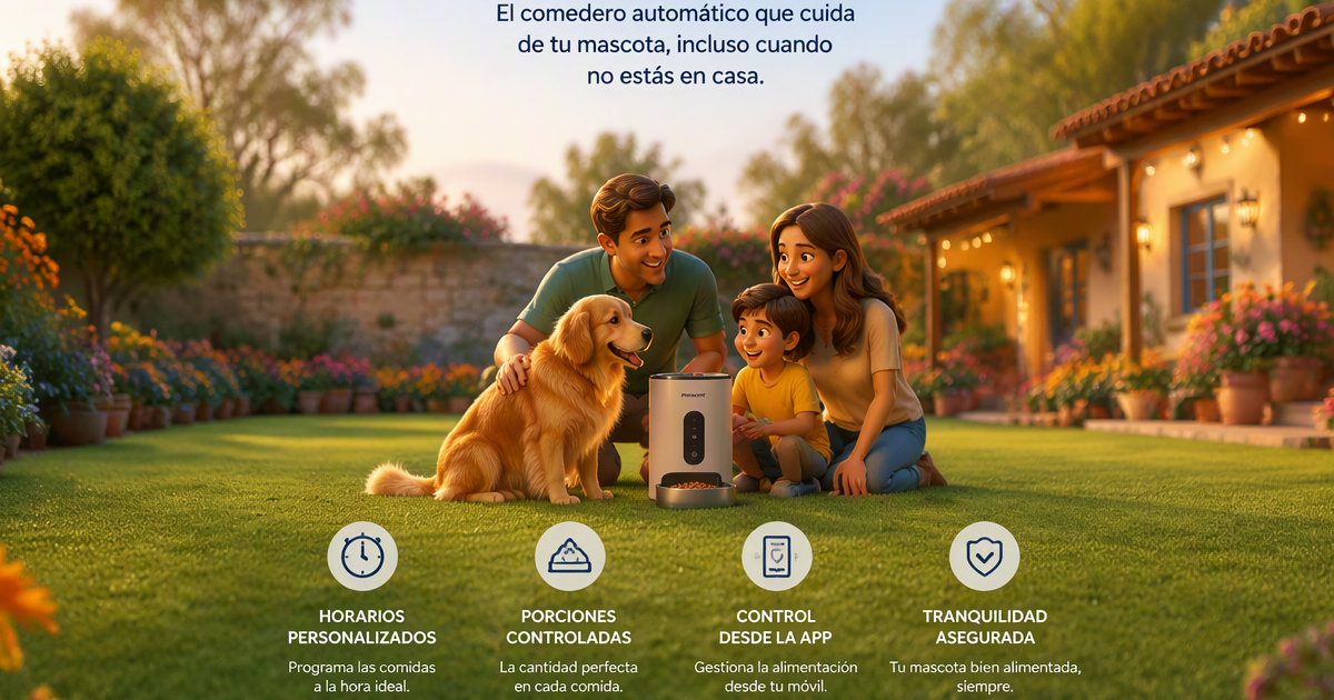 Elegir mejor comedero automático perros gatos España 2026 — guía por tipo mascota presupuesto familia