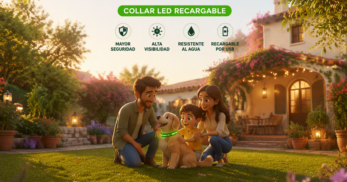 Elección de una luz LED según el tipo de paseo y perro