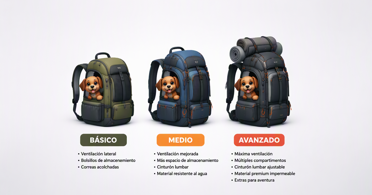 Comparativa de mochilas de transporte para mascotas