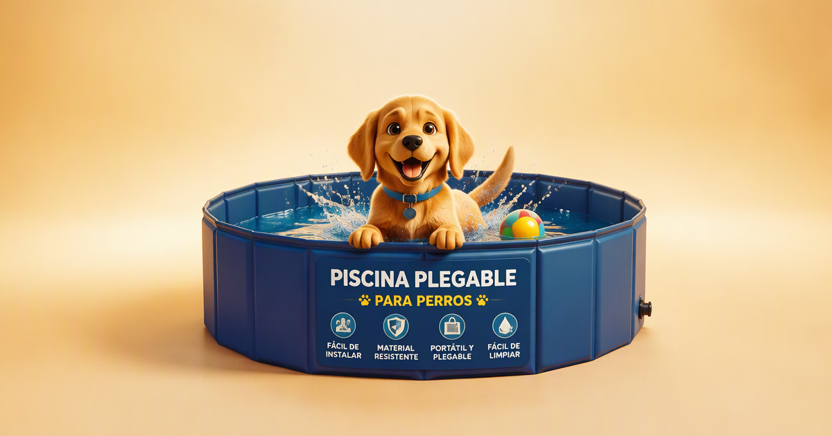 Tipos de piscinas para perros: plegable, rígida e inflable con sus materiales