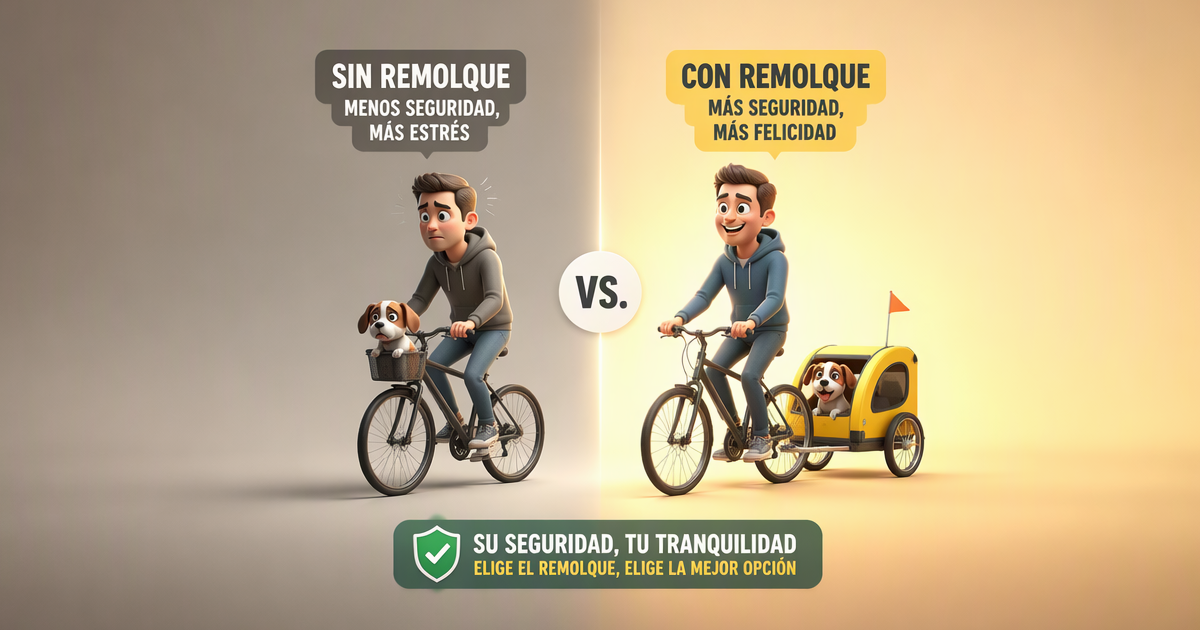 Normativa de transporte de perros en remolque de bicicleta y Ley 7/2023