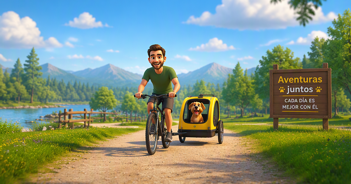 Plan de habituación progresiva de un perro a un remolque de bicicleta