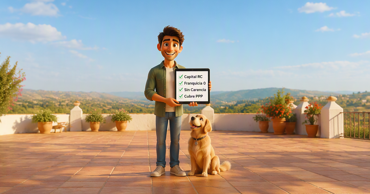 Guía visual para elegir el mejor seguro de perro: checklist con capital asegurado, franquicia, periodo de carencia y exclusiones a revisar