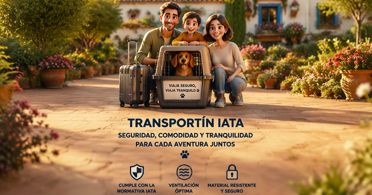 Elegir mejor transportin IATA perros gatos avion Espana 2026 — cabina bodega tamanio aerolinea guia
