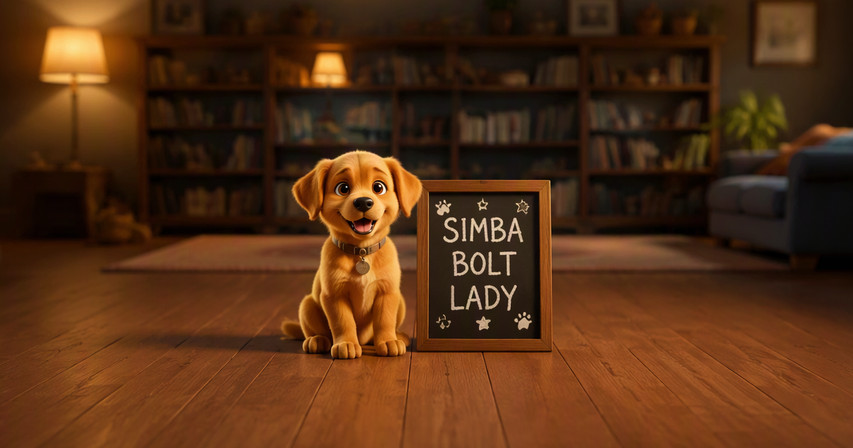 Enseñando mascota nombre Disney España 2026 — Simba Bolt Lady Marie una llamada contacto visual premio inmediato sílabas claridad sonora pronunciación