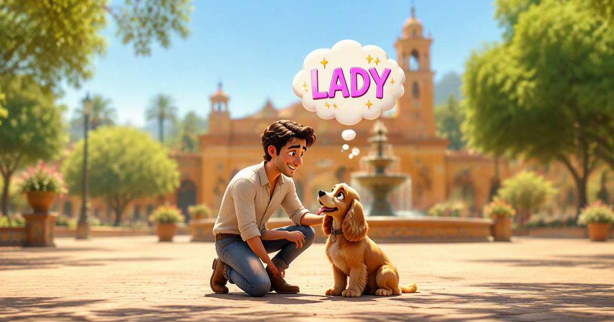 Nombre Disney según raza mascota España 2026 — Dálmata Pongo Perdita Lucky Husky Bolt Persa Duchess Gato Siames Cheshire Golden Simba Nala