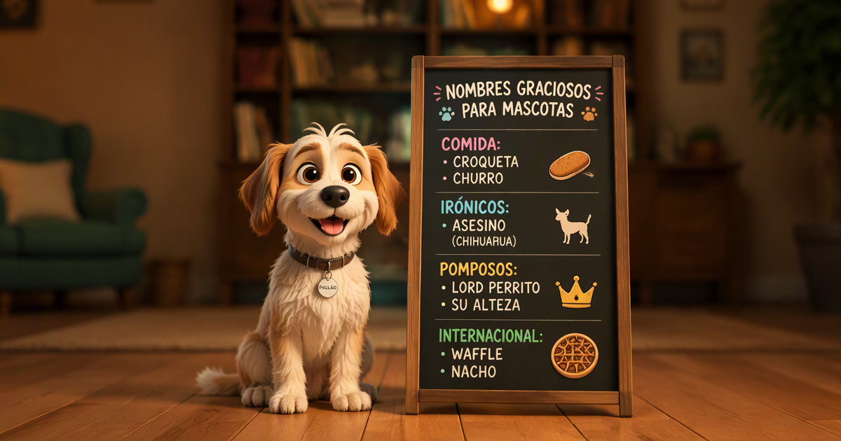 Nombres comida española mascotas España 2026 — Croqueta líder censo canino Churro Yorkshire Nacho Chihuahua Gazpacho Perra Andaluza Horchata Bichón Frisé Waffle Bulldog Francés
