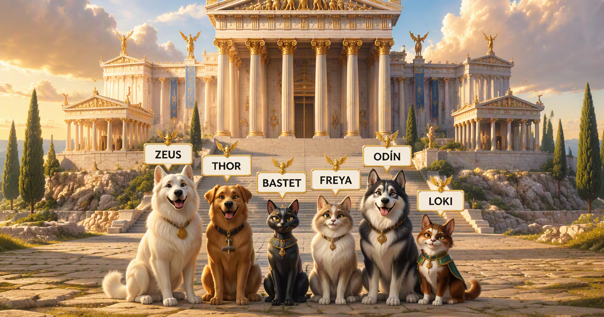 Nombres Mitológicos para Mascotas: Guía 2026, 150+ Ideas