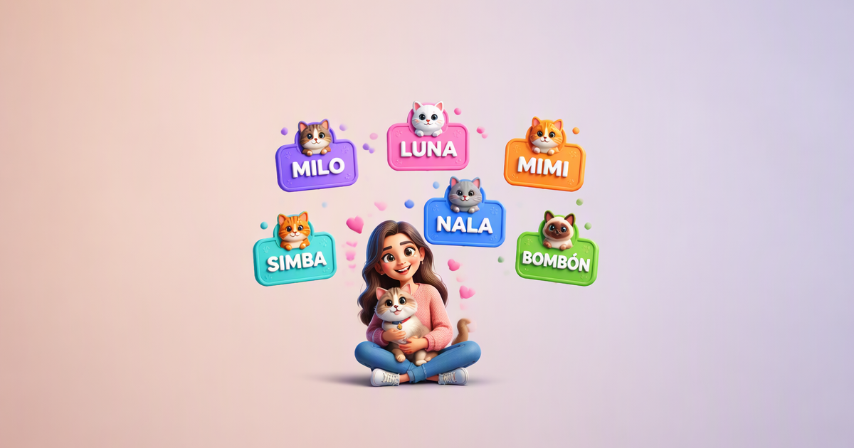 Colección de 200 nombres originales para gatos machos y hembras