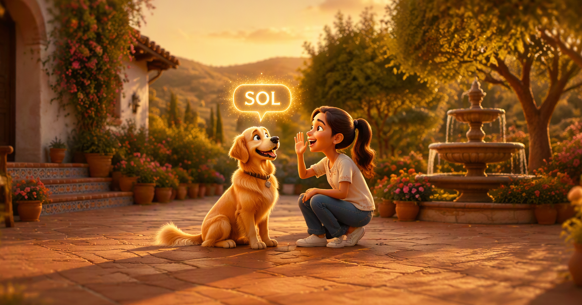 Tabla nombres perros color raza España 2026 — Golden Retriever Leo Sol Miel, Labrador negro Carbón Noche, Weimaraner Ash Smokey, Bichón Frisé Nieve Copo, Setter Irlandés Fox Rusty