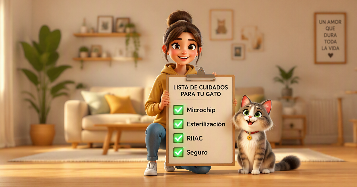 Obligaciones dueños gatos España 2026 — microchip esterilización registro Ley 7/2023