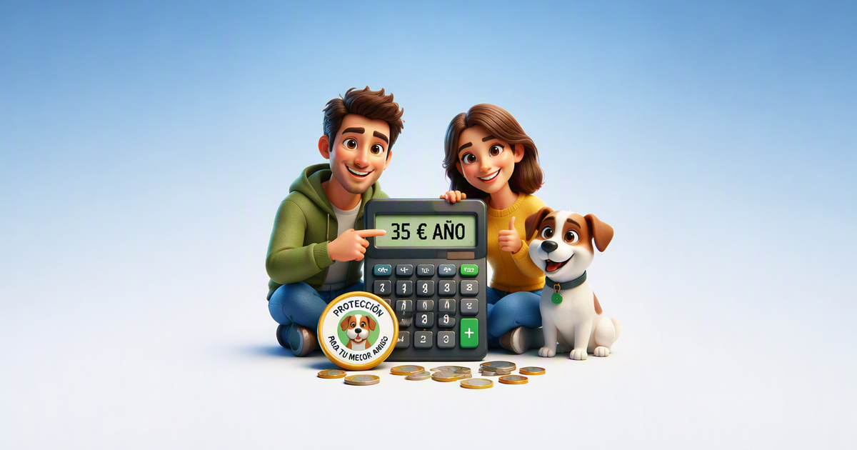 Calculadora mostrando coste anual seguro veterinario y comparativa presupuesto vs imprevistos médicos