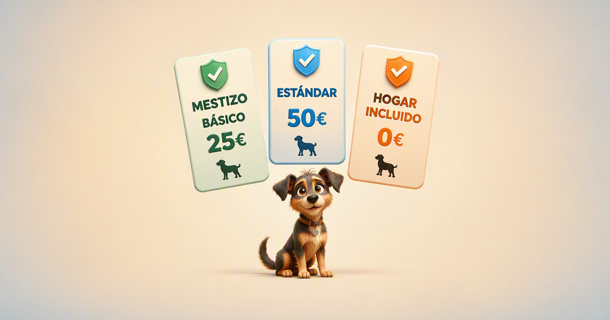 Comparativa seguro RC perros mestizos España 2026: precio, cobertura obligatoria Ley 7/2023 y diferencias con razas PPP